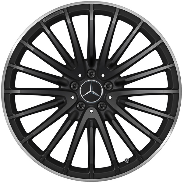 Mercedes AMG GLC Felgen Satz 21 Zoll Schwarz Matt A25340160007X71 VA/HA