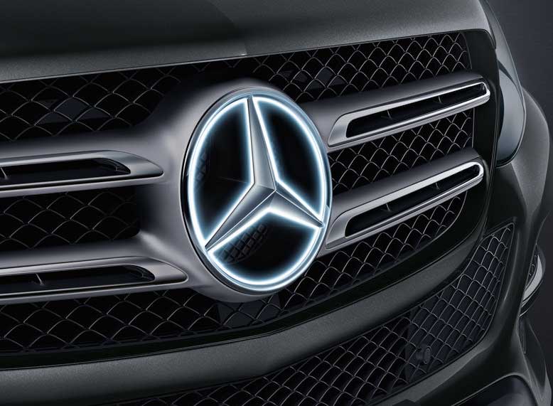 Mercedes-Benz Stern beleuchtet Kühlergrill LED Dekorteil