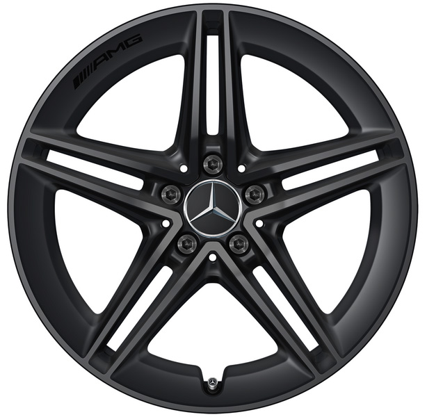 Mercedes AMG A-Klasse Felgen Satz W177 Schwarz Doppelspeichen A17740123007X35 