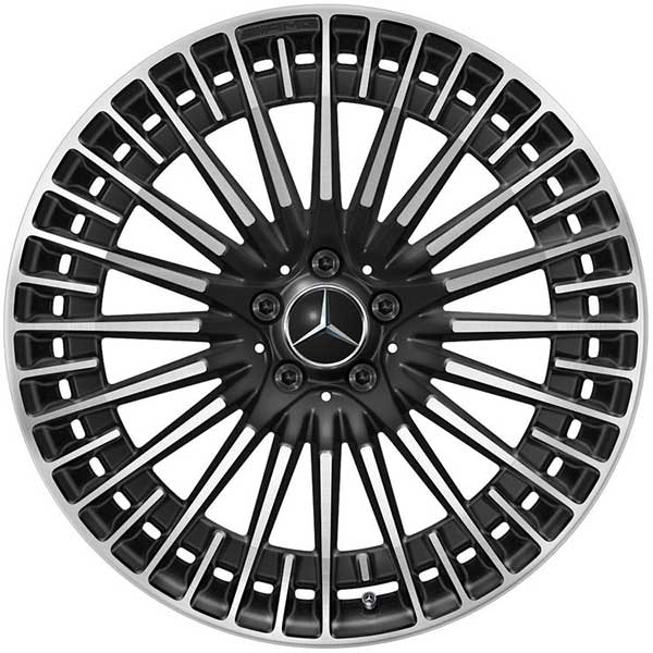 Mercedes AMG EQS V297 21 Zoll Schwarz glanzgedreht Felgen A29740115007X23